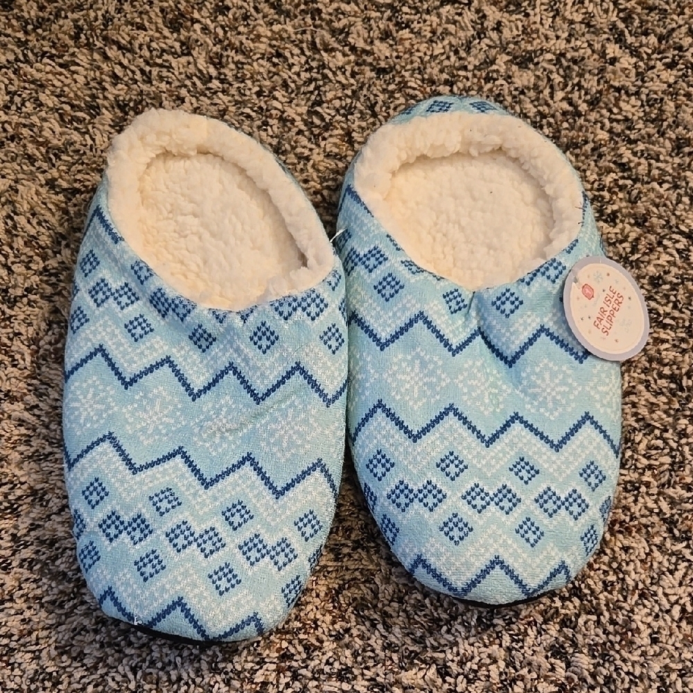 Cozy Blue Slippers